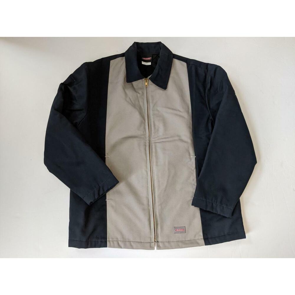 Dickies Canvas Jacket Size Large Blue Gray Quilted Lining -0522T24